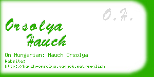 orsolya hauch business card